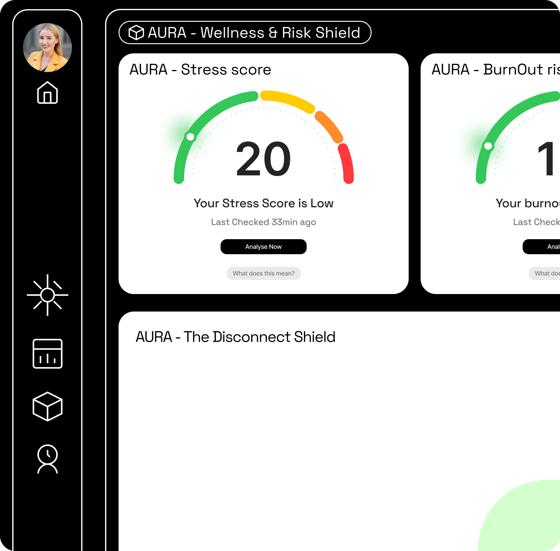 AURA Wellness Shield Interface - Enforcing Right to Disconnect and preventing burnout